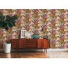 Papeldecor|Papier Peint floral multicolore avec de grandes feuilles de calla|Papier Peint