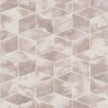 Papeldecor|Wallpaper geometric pink marble effect and metallics|Marble Imitation