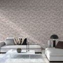 Papeldecor|Papel Pintado geométrico efecto mármol rosa y metalizados|Imitacion Mármol