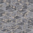 Papeldecor|Tapete moderne Marmoreffekt grau und metallisch|Marmorimitat