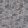 Papeldecor|Papier Peint moderne effet marbre gris et métallisé|Imitation Marbre
