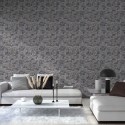 Papeldecor|Papier Peint moderne effet marbre gris et métallisé|Imitation Marbre