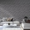 Papeldecor|Tapete moderne Marmoreffekt grau und metallisch|Marmorimitat