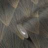 Papeldecor|Papier Peint moderne noir et beige métallisé design Art Déco|Papier Peint