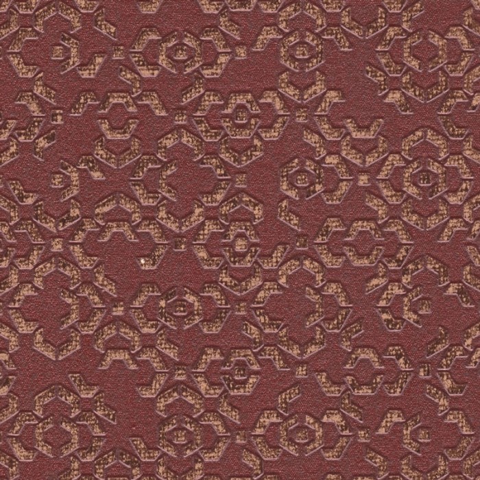 Papeldecor|Red wallpaper with metallic details in arabesque style|Wallpaper
