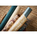 Papeldecor|Papier Peint motifs arabesques bleu métallisé|Papier Peint