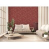 Papeldecor|Papier Peint style oriental bonsaï japonais rouge et métallisé|Papier Peint