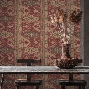 Casadeco|Tapete Stuck in Kirschrot|Tapeten 2