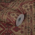 Papeldecor|Papier Peint tapis de Marrakech tons rouges|Papier Peint