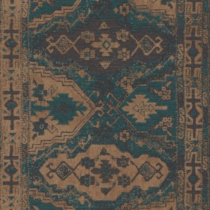 Pip Studio|Beige Damasttapete mit goldenen Ornamentmotiven|Damast