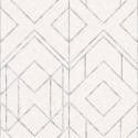 Papeldecor|Weiß-graue metallisierte geometrische Tapete|Tapeten