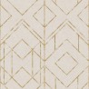 Papeldecor|Papier Peint géométrique beige métallisé|Papier Peint
