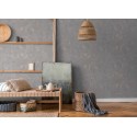Papeldecor|Wallpaper ethnic circles embossed gloss|Wallpaper