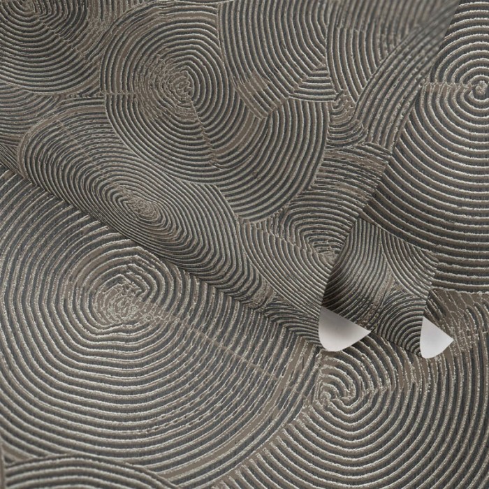 Papel Pintado círculos rayados étnico oscuro -  221-1642