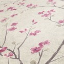Papeldecor|Papier Peint cerisier gris clair rose|Papier Peint