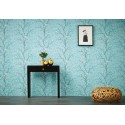 Papeldecor|Tapete florales blaue Kirschblüten|Tapeten