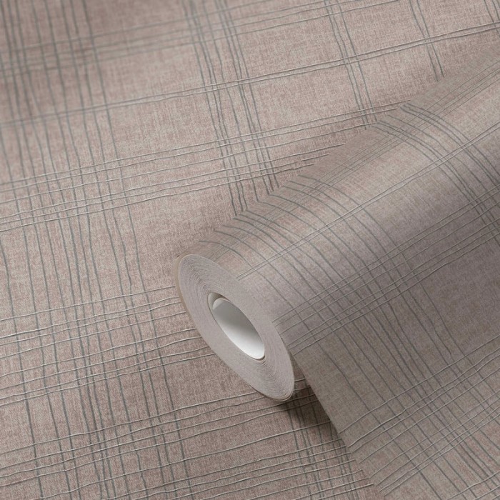 Papeldecor|Wallpaper metallic beige checkered|Wallpaper