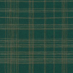 Caselio|White Scottish check wallpaper in tartan style|Checkered