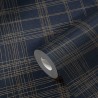 Papeldecor|Wallpaper English metallic blue checkered|Wallpaper