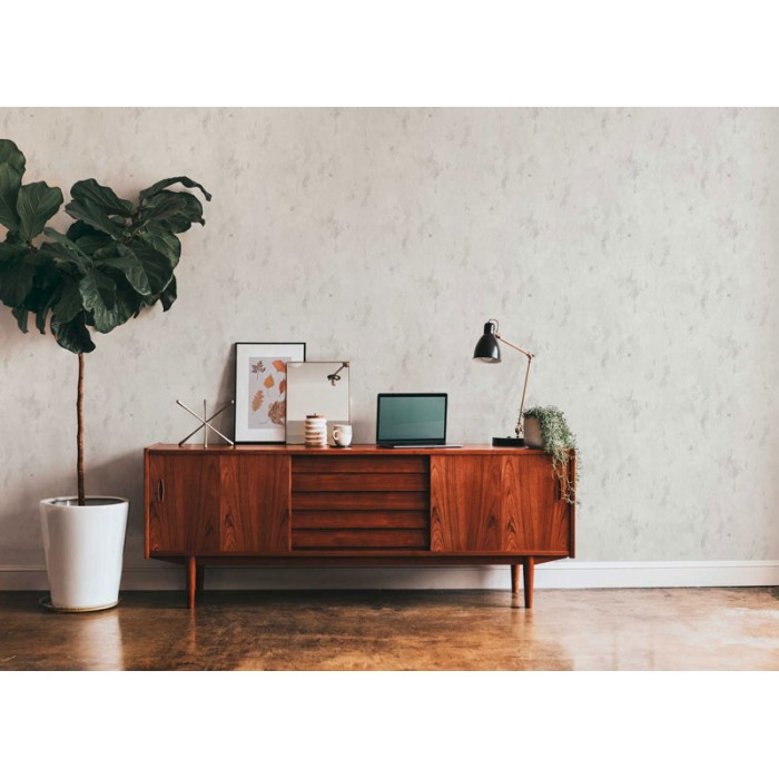 Papeldecor|Tapete abgeplatzter weißer Beton|Tapeten