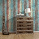 Papeldecor|Vintage wood panel colored wallpaper|Wood Imitation
