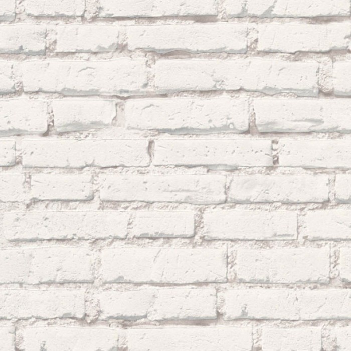 Papeldecor|Papel pintado ladrillo blanco industrial|Imitacion Ladrillo