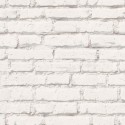 Papeldecor|Papier Peint brique blanche industrielle|Imitation Brique
