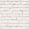 Papeldecor|Papier Peint brique blanche industrielle|Imitation Brique