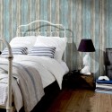 Papeldecor|Tapete im Vintage-Stil mit buntem Holz|Holzimitat