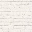 Papeldecor|Papel pintado ladrillo blanco a la cal|Imitacion Ladrillo