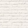 Papeldecor|Papier Peint brique blanche à la chaux|Imitation Brique