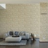 Papeldecor|Papel pintado muro de piedras beige para salón|Imitacion Piedra