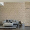Papeldecor|Papier Peint brique beige maçonnerie|Imitation Brique