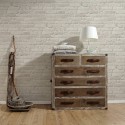 Papeldecor|Wallpaper light gray brick masonry|Brick Imitation