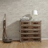 Papeldecor|Papier Peint brique gris clair maçonnerie|Imitation Brique