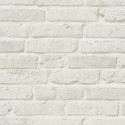 Papeldecor|Wallpaper white brick masonry|Brick Imitation