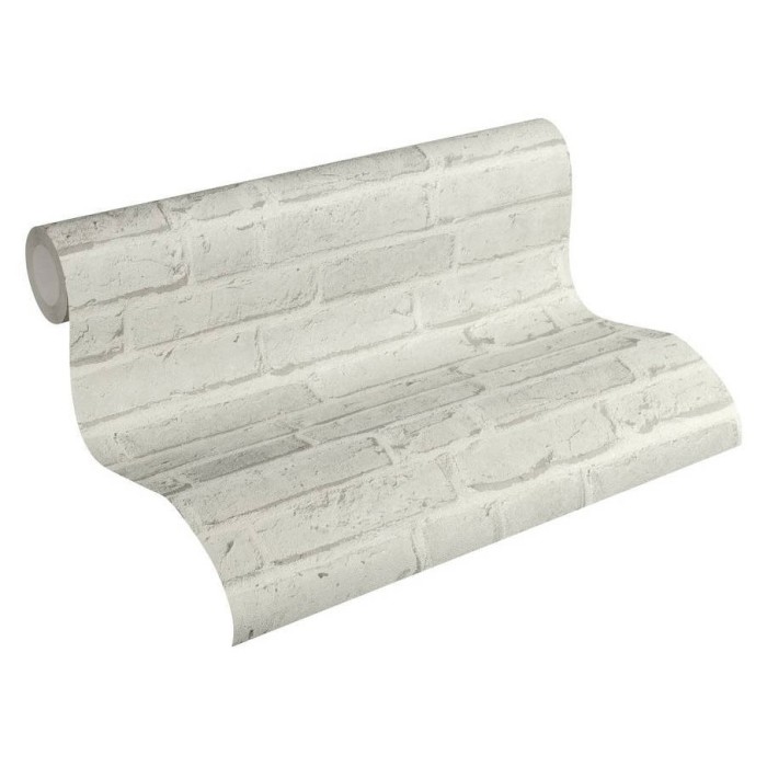 Papeldecor|Papier Peint brique blanche maçonnerie|Imitation Brique