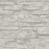 Papeldecor|Papier Peint rustique mur pierre calcaire blanc|Imitation Pierre
