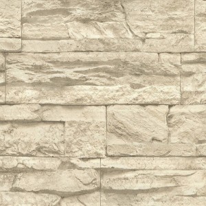 Papeldecor|Tapete in Steinmauer-Optik grau|Steinimitat