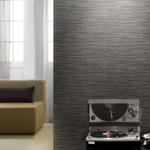 Casamance|Wallpaper tropical sabal palm leaves black and grey|Wallpaper 2