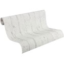 Papeldecor|Papier Peint effet mur en béton, blanc|Papier Peint