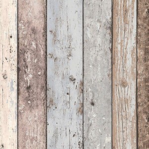 Papeldecor|Wallpaper vintage blue and turquoise wood panels|Wood Imitation