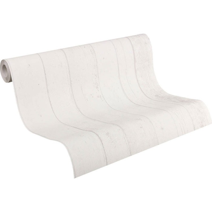 Papeldecor|Papier Peint effet planches de bois blanc|Imitation Bois