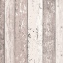Papeldecor|Tapete Vintage-Holzplatten weiß/braun|Holzimitat
