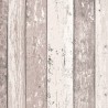 Papeldecor|Tapete Vintage-Holzplatten weiß/braun|Holzimitat
