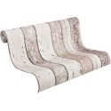 Papeldecor|Tapete Vintage-Holzplatten weiß/braun|Holzimitat