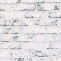 Papeldecor|Wallpaper white and black plastered brick|Brick Imitation