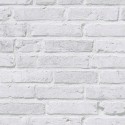 Papeldecor|Papier Peint brique grise et blanche apparente|Imitation Brique