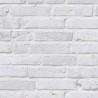 Papeldecor|Papier Peint brique grise et blanche apparente|Imitation Brique