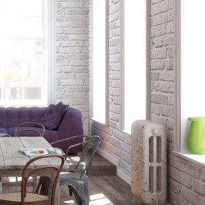 Papeldecor|Wallpaper black embossed brick|Brick Imitation 2